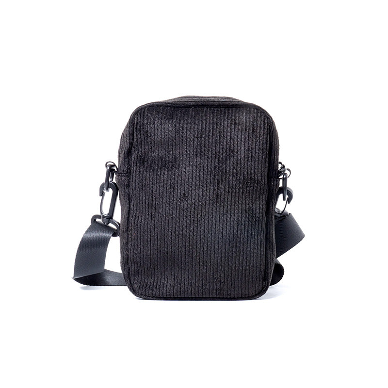 Slushcult Anywhere Side Bag - All Black Corduroy