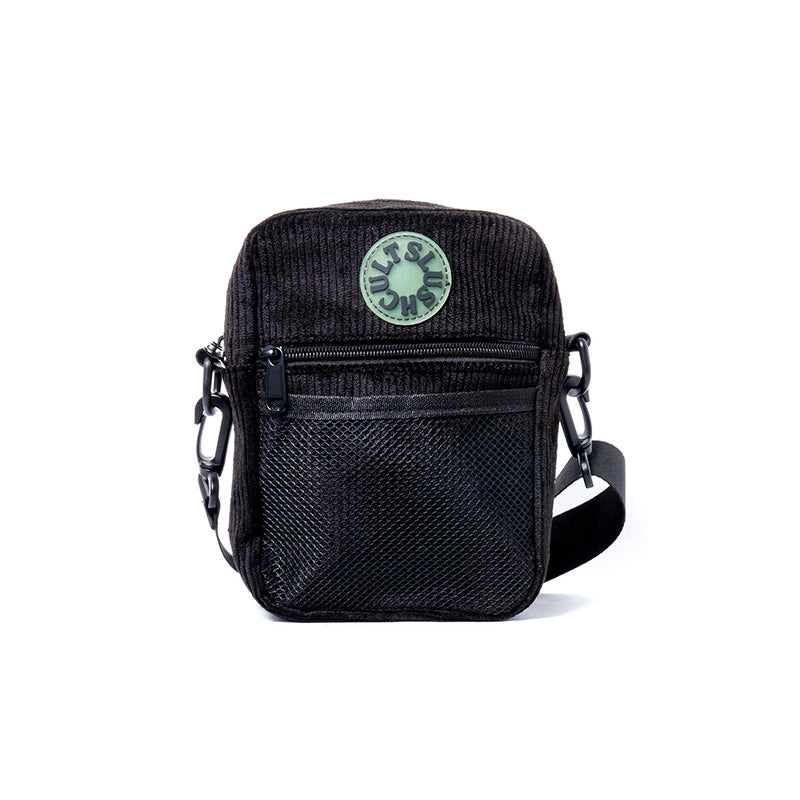 Slushcult Anywhere Side Bag - All Black Corduroy