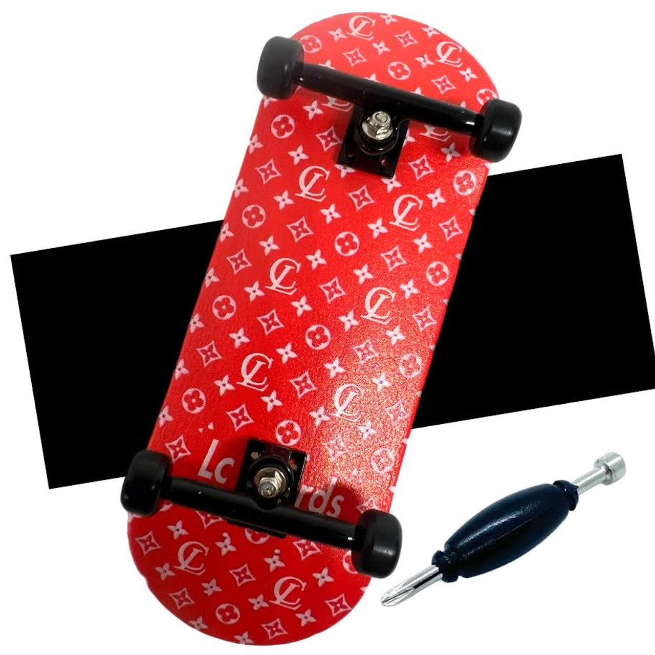 LC Boards Fingerboard 34mm Complete - Red LV