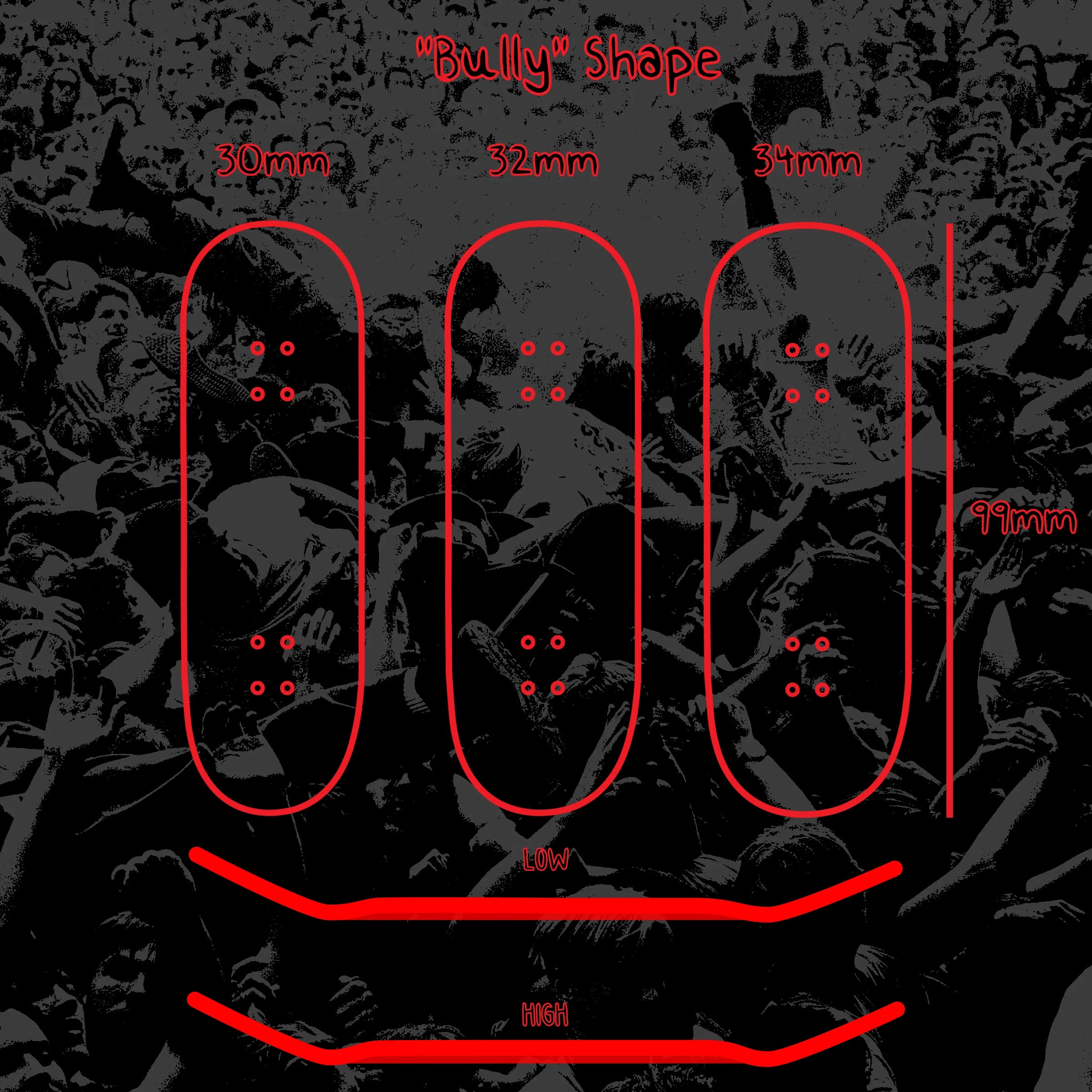 Awful Fingerboard Deck - Barbed