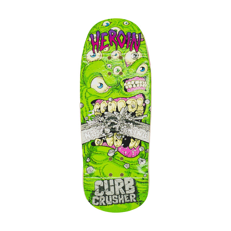 Chems x Heroin Skateboards Fingerboard Deck - Curb Crusher