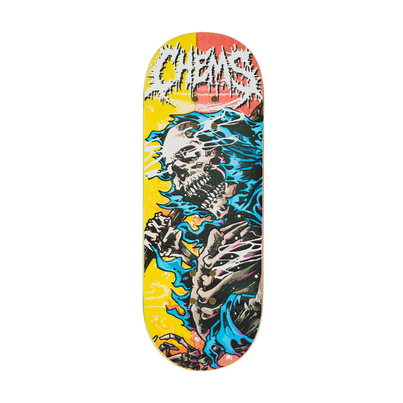 Chems "Fire Grim" Fingerboard Deck - Split Ply