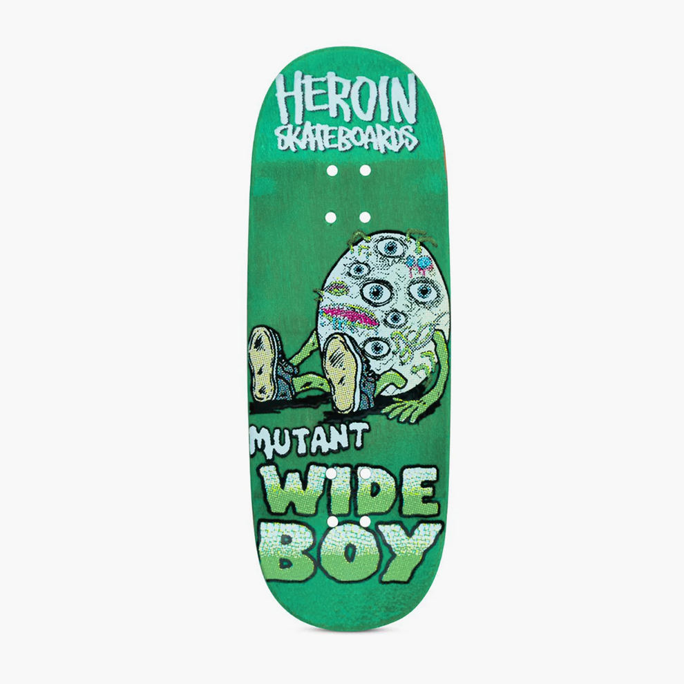 Chems x Heroin Skateboards Fingerboard Deck - Mutant Wide Boy
