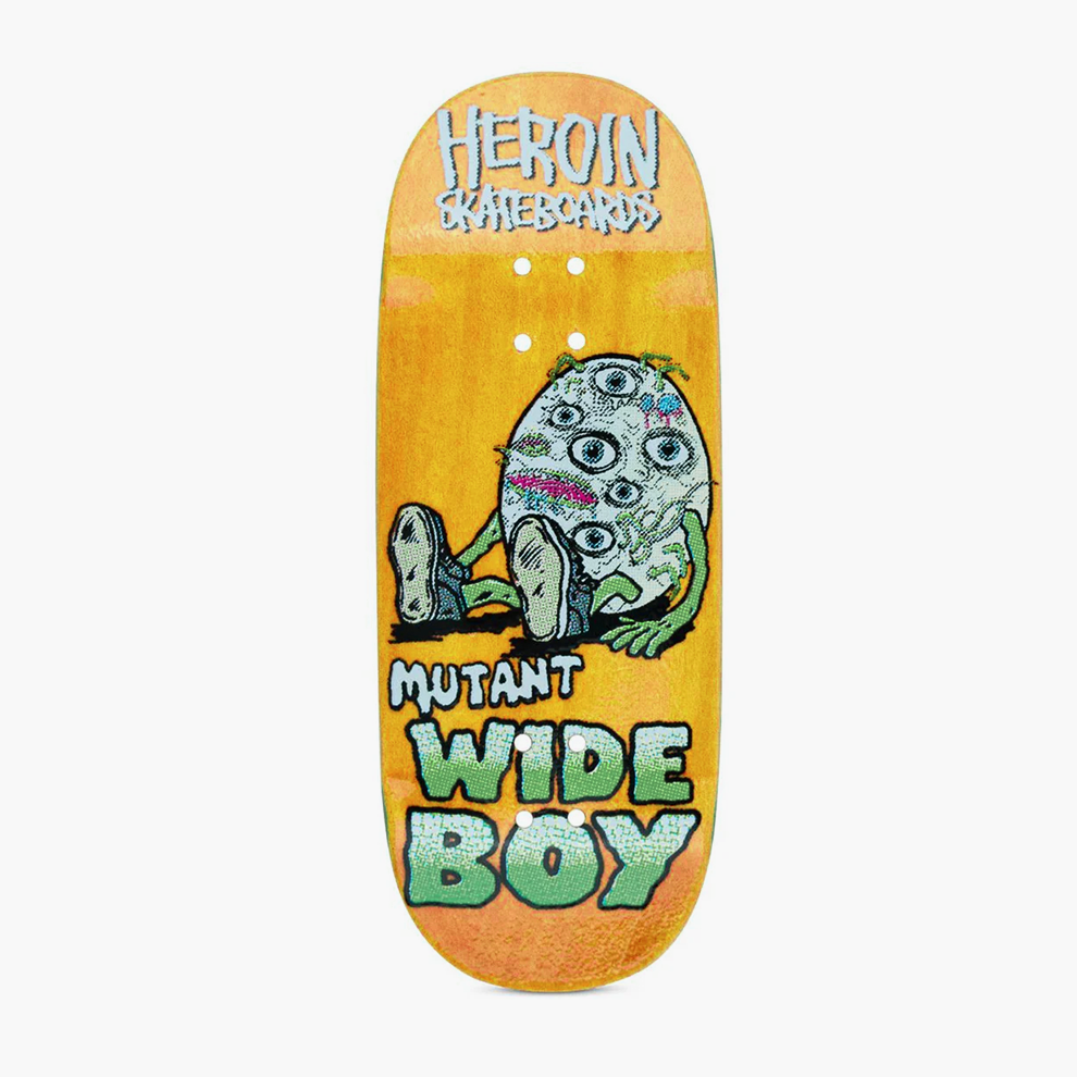 Chems x Heroin Skateboards Fingerboard Deck - Mutant Wide Boy
