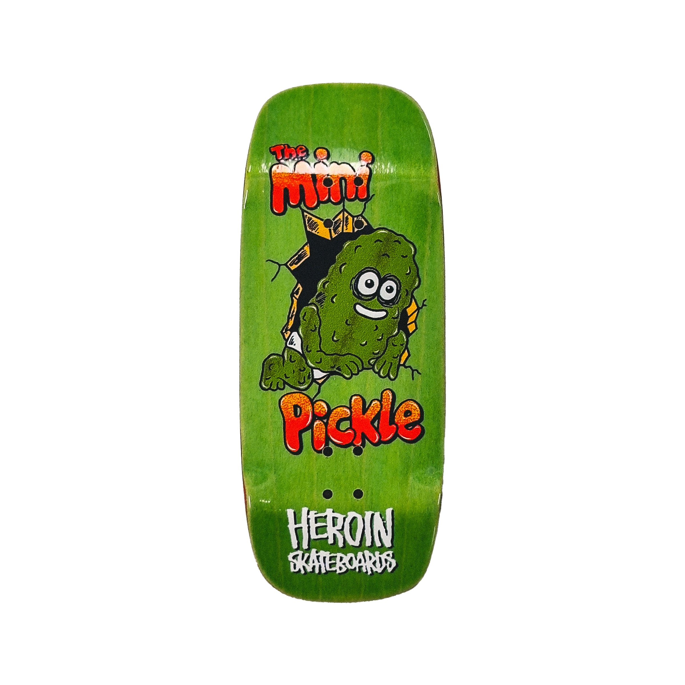 Chems x Heroin Skateboards Fingerboard Deck - Mini Pickle (Green)