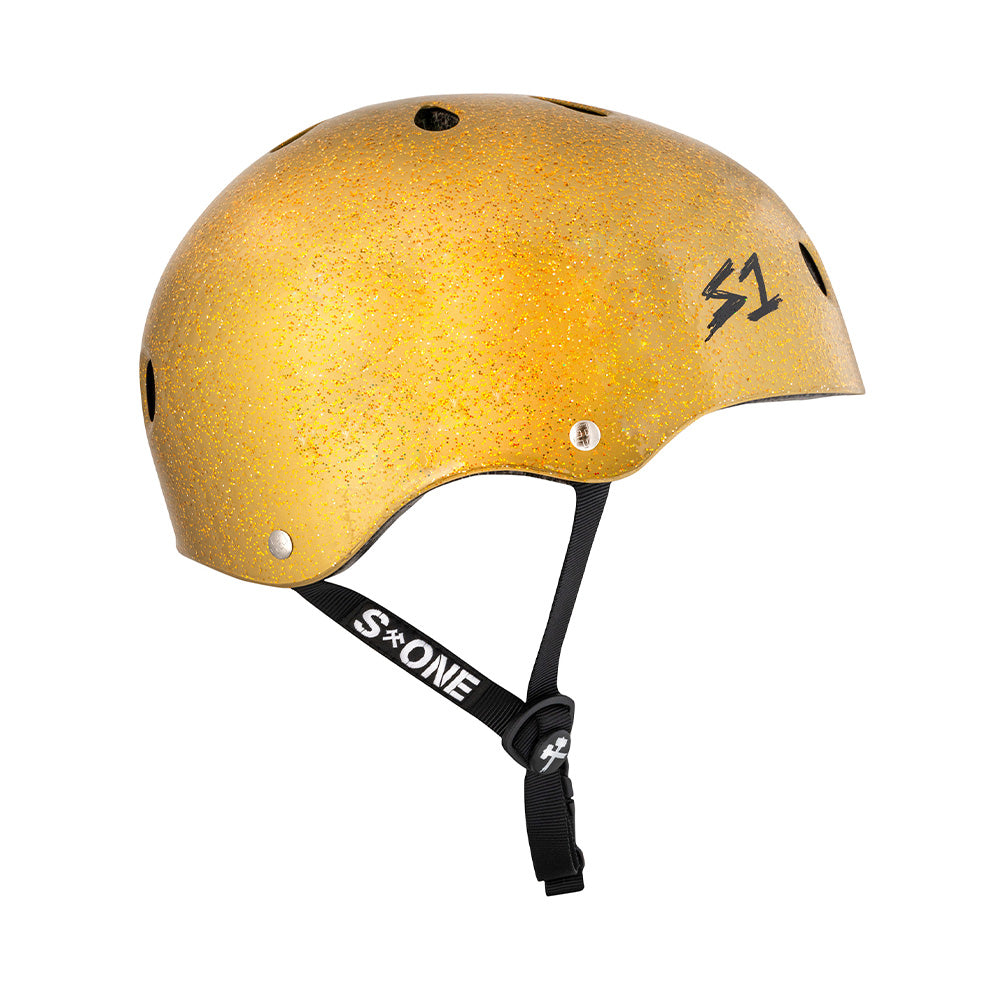 S1 Mini Lifer Helmet - Gold Gloss Glitter