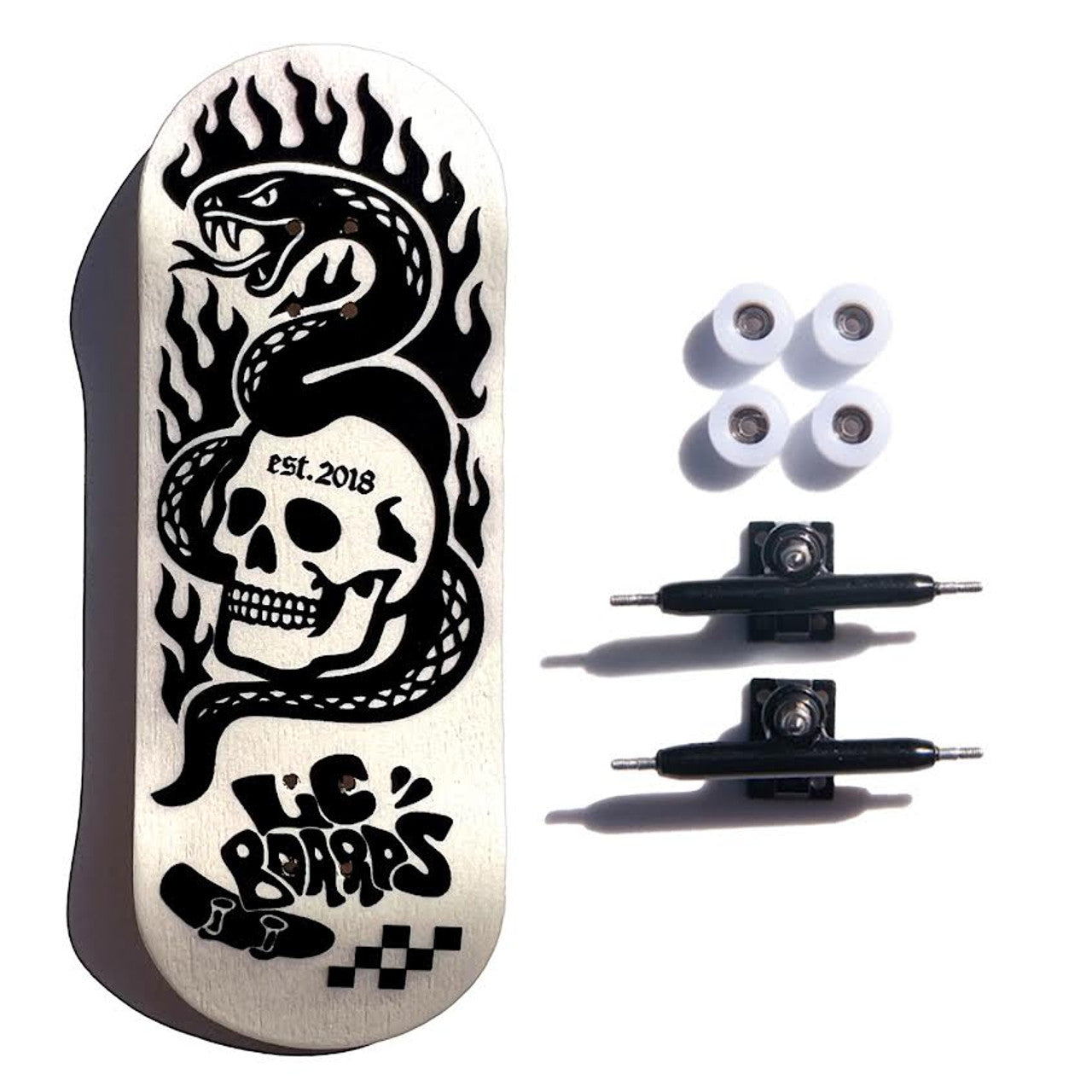 LC Boards Fingerboard 34mm Complete - Daphna Sebbane Skull
