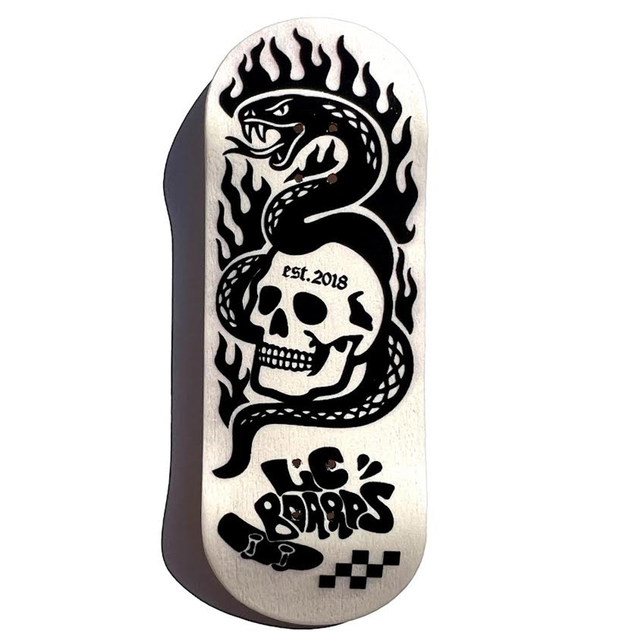 LC Boards Fingerboard 34mm Complete - Daphna Sebbane Skull