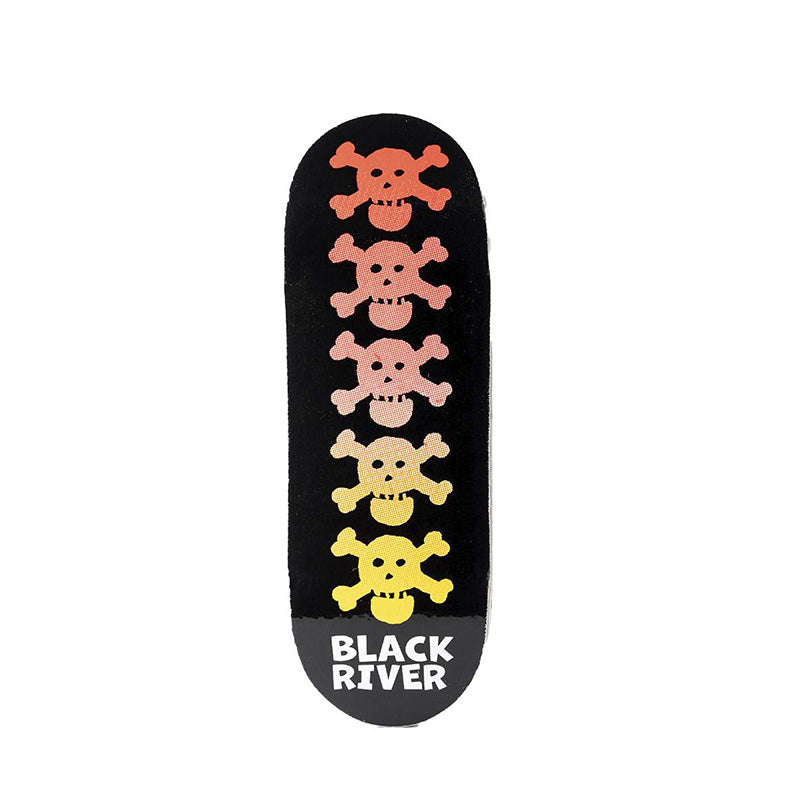 Blackriver Fingerboard Deck RiverLabel Skulls