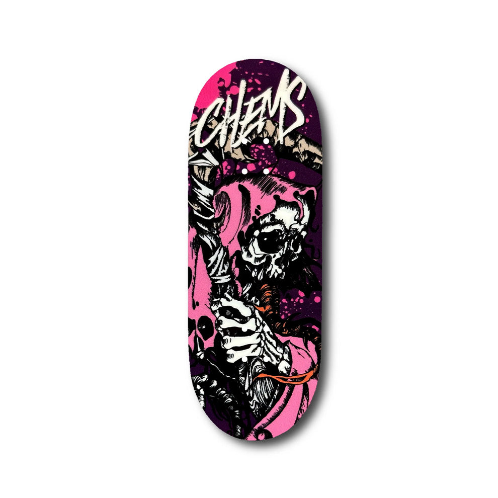 Chems "Grim" Fingerboard Deck - Pink
