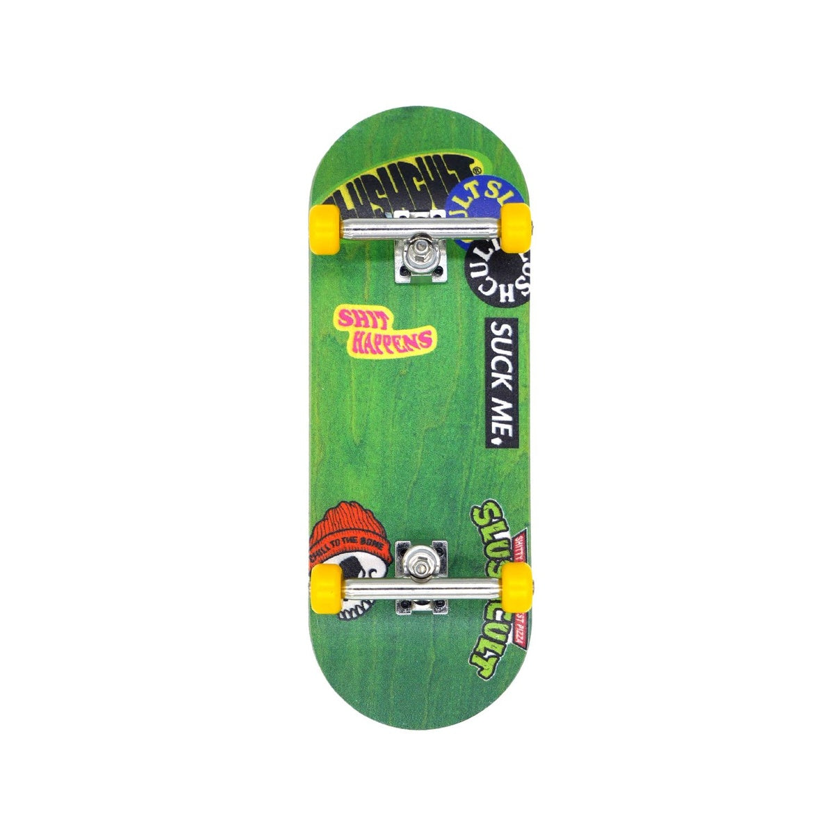 Slushcult Grom Fingerboard Complete - Sticker Slap Green