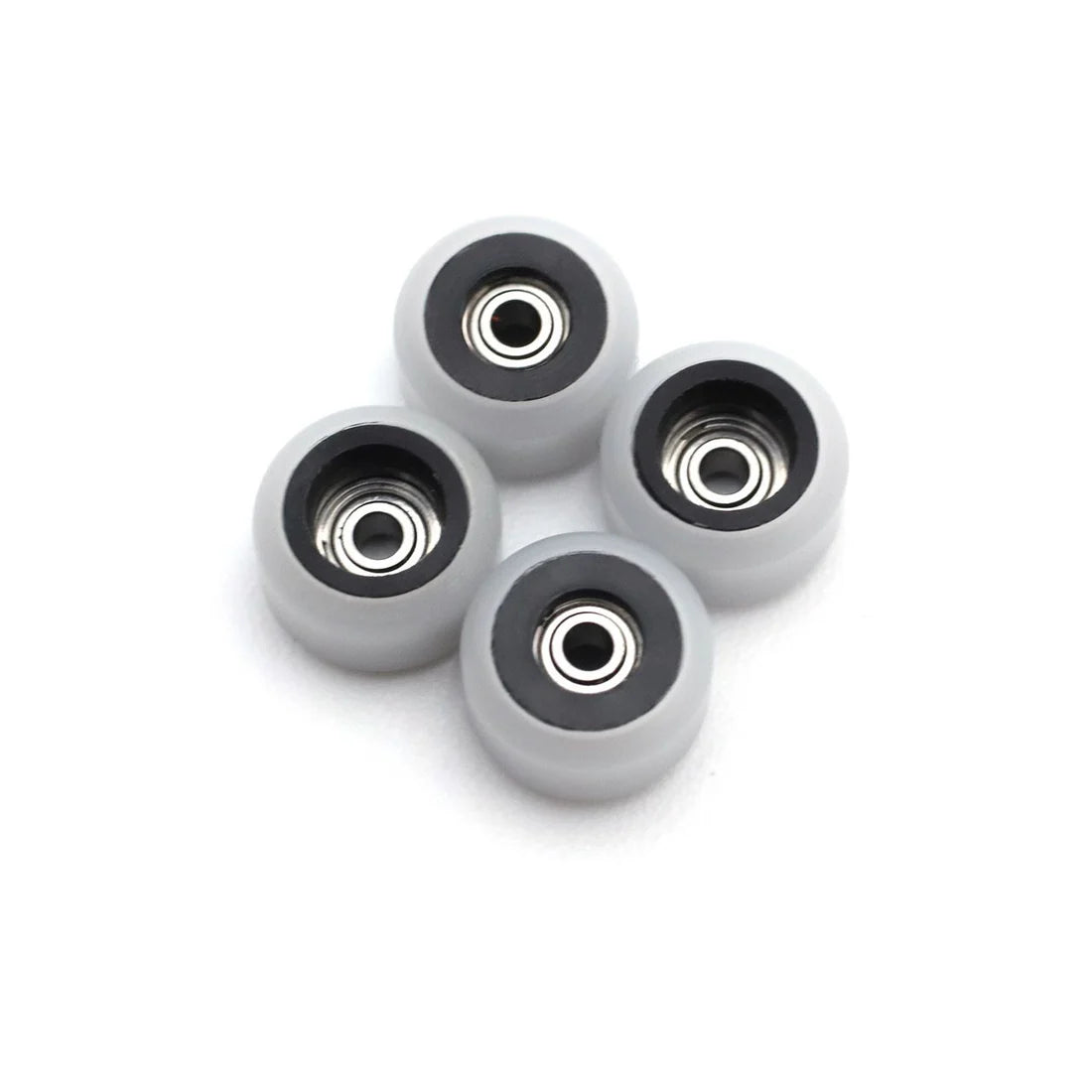 FlatFace Fingerboard Dual Durometer V2 Bearing Wheels - Black and White