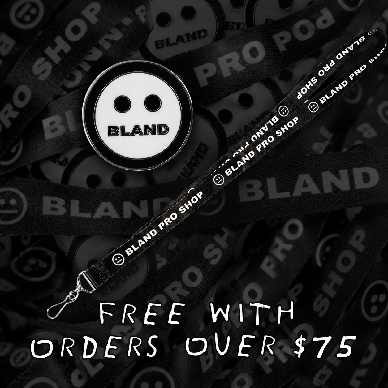 FREE PROMO BLAND PIN OR LANYARD