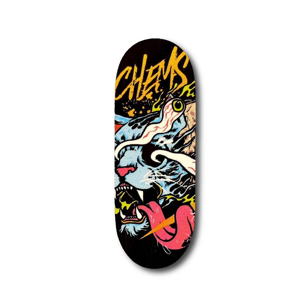 Chems "Melted" Fingerboard Deck - Blue