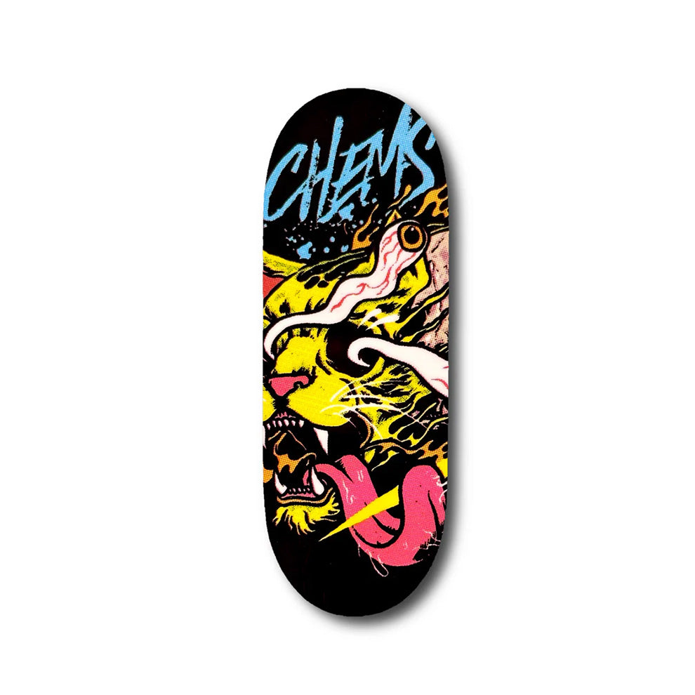 Chems "Melted" Fingerboard Deck - Yellow