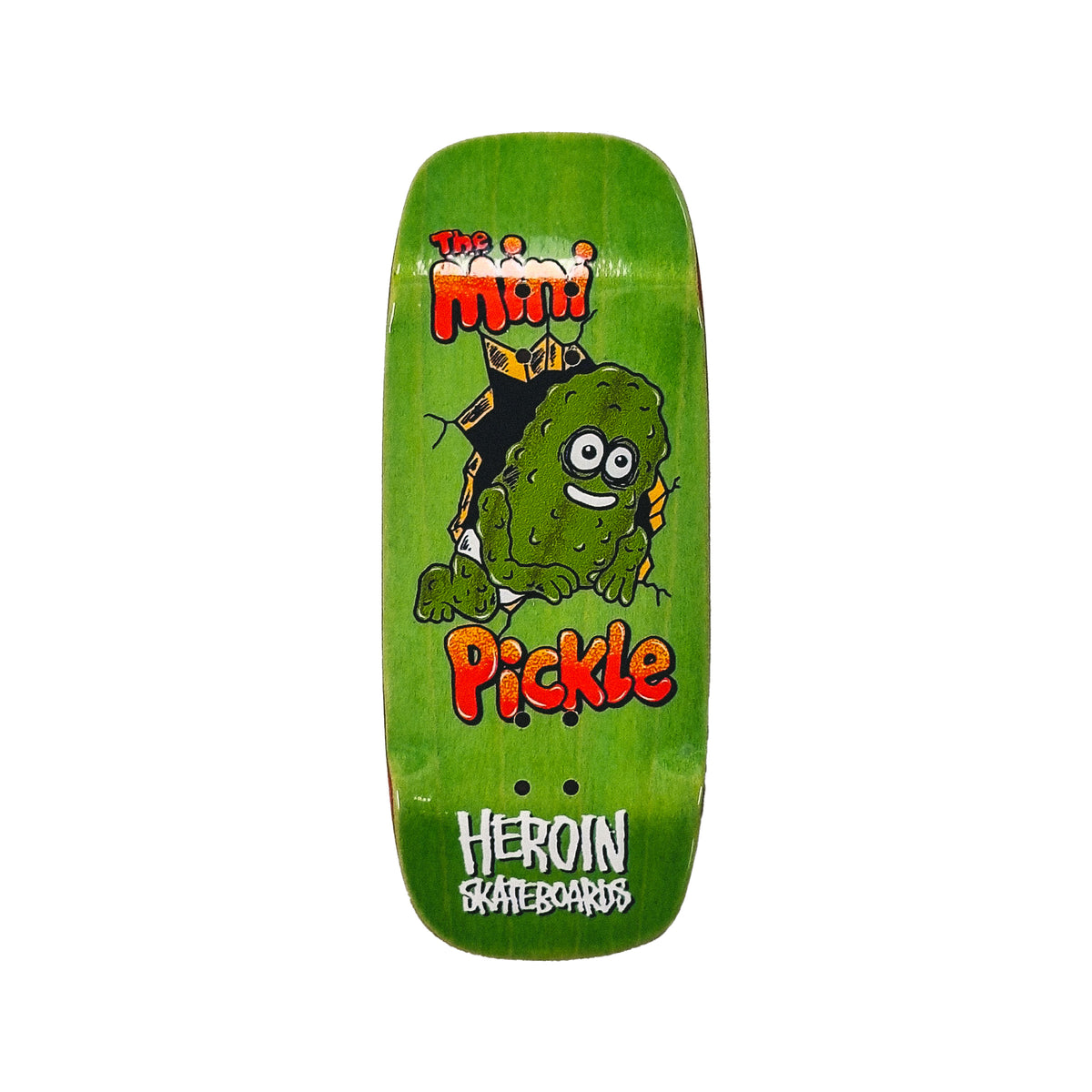 Chems x Heroin Skateboards Fingerboard Deck - Mini Pickle (Green)