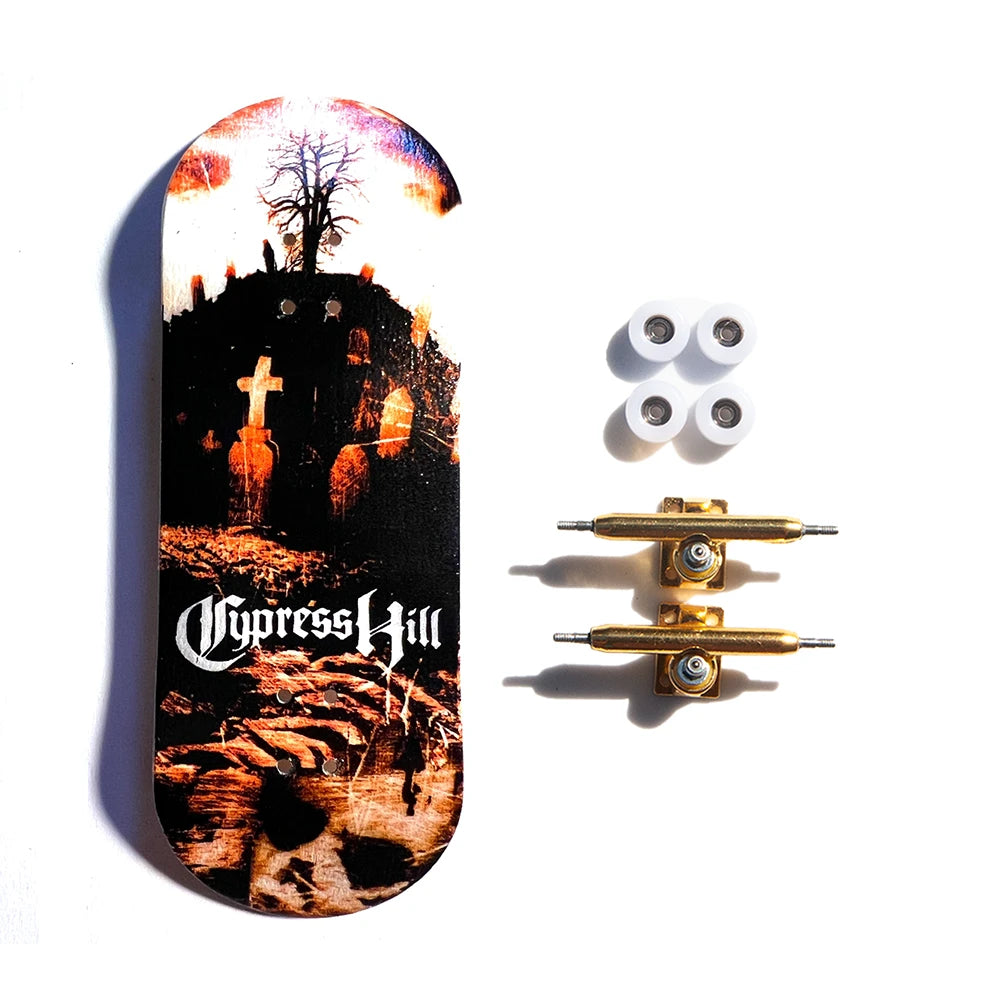 LC Boards x Cypress Hill Fingerboard 34mm Complete - Black Sunday
