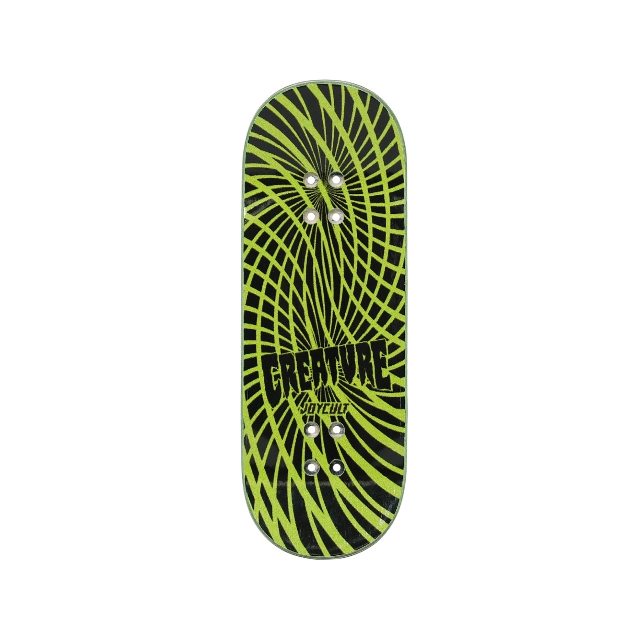 Joycult x Creature Collab Fingerboard Deck - Gravette Hippie Skull