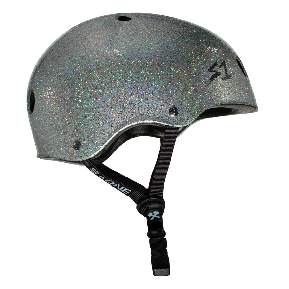 S1 Lifer Helmet - Silver Gloss Glitter