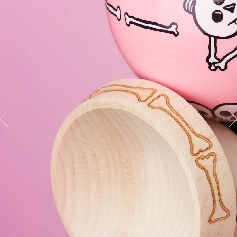 Krom Jody Barton Skeletons Pink Kendama