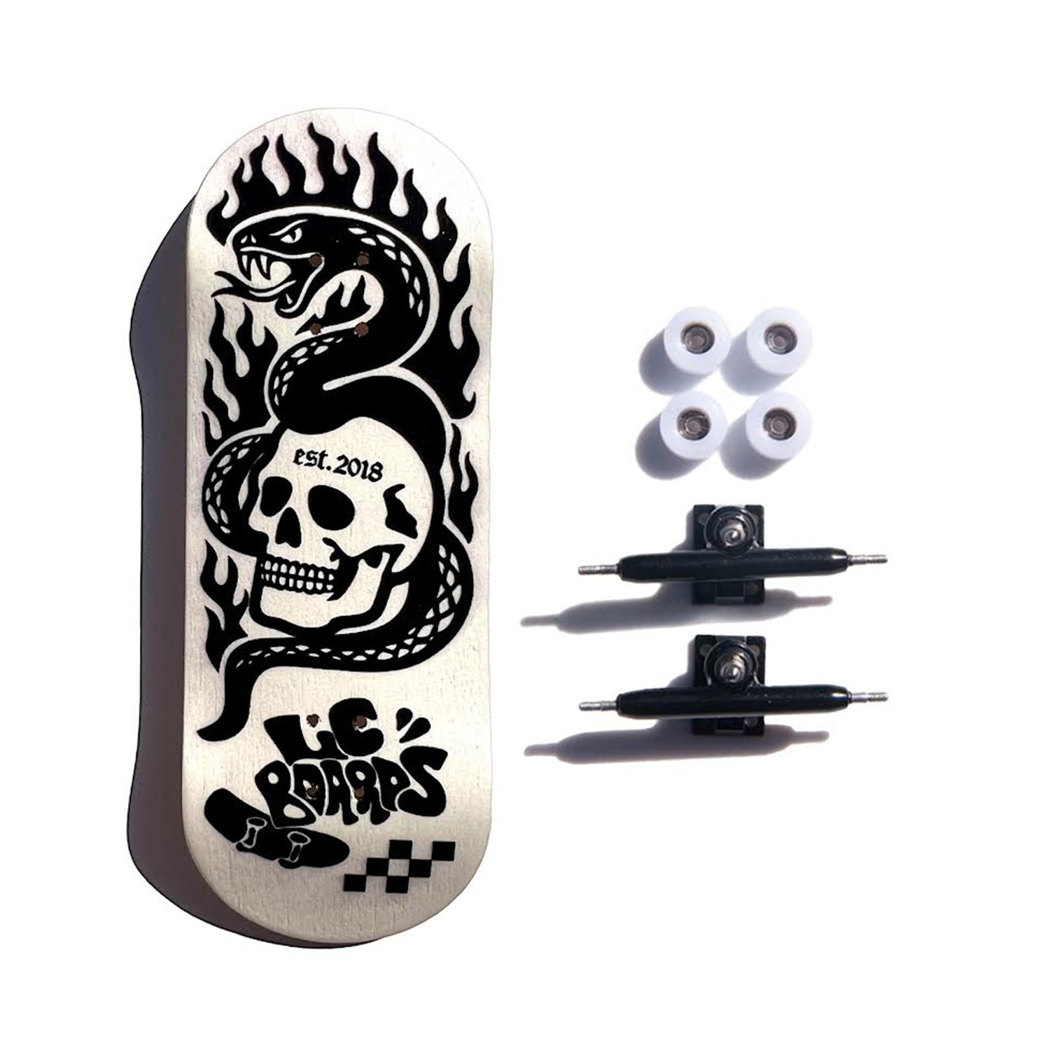 LC Boards Fingerboard 34mm Complete - Daphna Sebbane Skull
