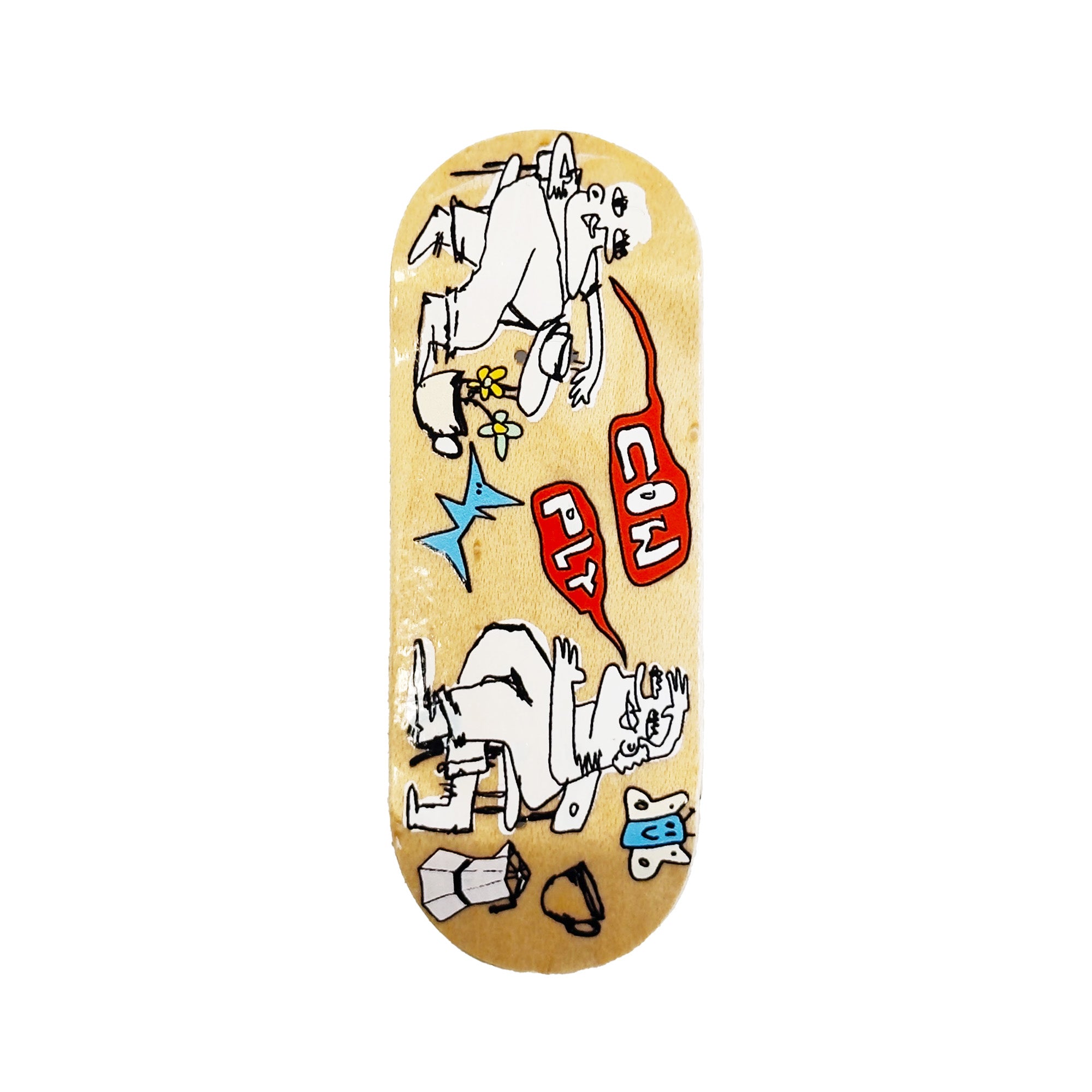 Cowply Fingerboard Deck - Tea Party